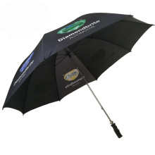 Manuel de bois de 750 mm manuel manuel à main ouverte professionnelle adjoint golf golden couleur parapluie